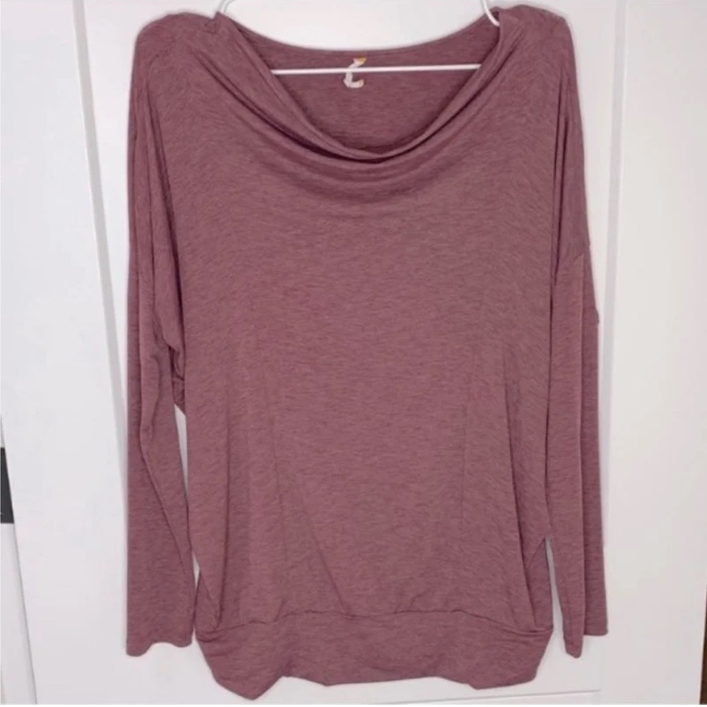 Lucy Purple Heather Work Out Top